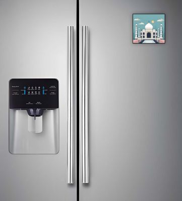 Agra Fridge Magnet Souvenir Gift for Tourist Kitchen Decoration Refrigerator Door Decor Sticker  Magnet for Refrigerator Whiteboard, Kitchen, and Office (Design 5)